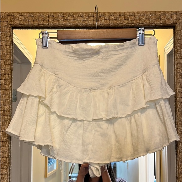 White Ruffled Skirt - Picture 3 of 4